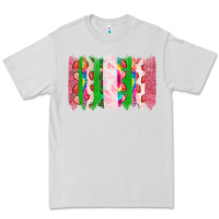 Dove Grey summer brushstrokes Premium Tee - CowhideDigitalArt