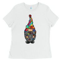 White gnome autism Ladies Tee - RacoonDesign