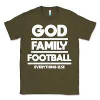 Army Green god family football christian faith shirt Classic Tee - baoMotion
