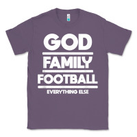 Lavender god family football christian faith shirt Classic Tee - baoMotion