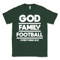 Sports Green god family football christian faith shirt Classic Tee - baoMotion