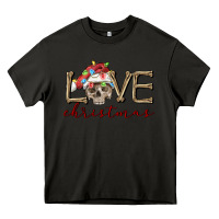 Asphalt skull love christmas Heavy Core Tee - FaDigitalArtStudio