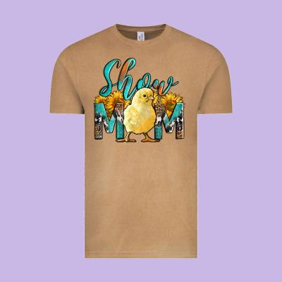 Western Show Mom Baby Chick Vintage Tee Designed By Lillyallendesigns