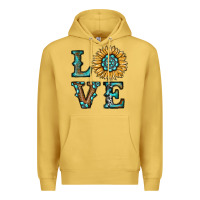 Antique Gold sunflower love Premium Hoodie - RanaPortraitStore