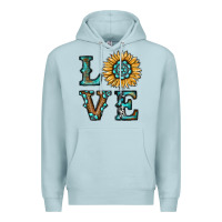 Blue Mist sunflower love Premium Hoodie - RanaPortraitStore