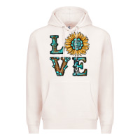 Pale Pink sunflower love Premium Hoodie - RanaPortraitStore