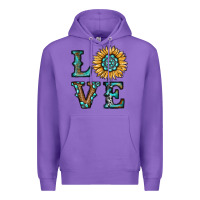 Purple sunflower love Premium Hoodie - RanaPortraitStore