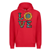 Red sunflower love Premium Hoodie - RanaPortraitStore
