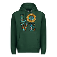 Sports Green sunflower love Premium Hoodie - RanaPortraitStore