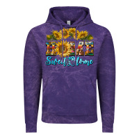 Cloud Purple home sweet home sunflower Vintage Hoodie - BarkalooDesign
