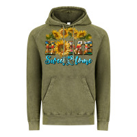 Vintage Olive home sweet home sunflower Vintage Hoodie - BarkalooDesign