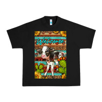 Black Welcome Cute Baby Calf Urban Heavy Tee - LillyAllenDesigns