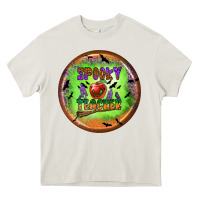 Cream Spooky Teacher Heavy Core Tee - BundleAndBundleShop