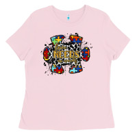 Bubblegum Pink love needs no words 2 Ladies Tee - RacoonDesign