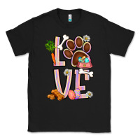 Black Tie dye easter love dog paw Classic Tee - BundleAndBundleShop