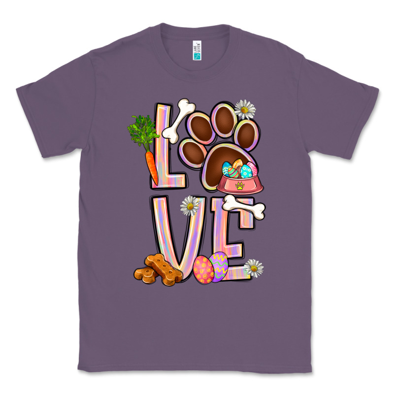 Tie Dye Easter Love Dog Paw Classic Tee by BundleAndBundleShop | Teevron