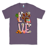 Lavender Tie dye easter love dog paw Classic Tee - BundleAndBundleShop