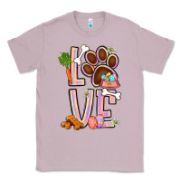 Lilac Tie dye easter love dog paw Classic Tee - BundleAndBundleShop