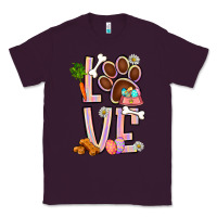 Plum Tie dye easter love dog paw Classic Tee - BundleAndBundleShop