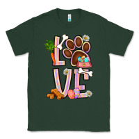 Sports Green Tie dye easter love dog paw Classic Tee - BundleAndBundleShop