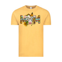 Vintage Mustard Western Baby Calf Mom With Sunflower Vintage Tee - LillyAllenDesigns