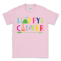 Bubblegum Pink camping arrow camper happy summer camp camping kids 635 Classic Tee - baoMotion