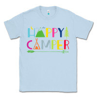Dusty Blue camping arrow camper happy summer camp camping kids 635 Classic Tee - baoMotion