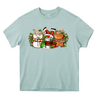 Arona Christmas coffee cups Heavy Core Tee - FaDigitalArtStudio