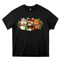 Black Christmas coffee cups Heavy Core Tee - FaDigitalArtStudio