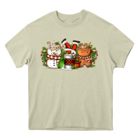Mossy Christmas coffee cups Heavy Core Tee - FaDigitalArtStudio