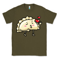 Army Green pierogi lovers t  shirt pierogi kawaii emoticon polish food dyngus day Classic Tee - baoMotion