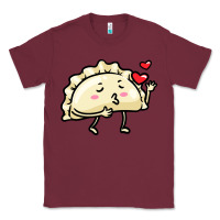Burgundy pierogi lovers t  shirt pierogi kawaii emoticon polish food dyngus day Classic Tee - baoMotion