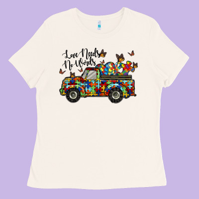 Love Needs No Words Ladies Tee Designed By Racoondesign
