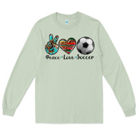 Matcha peace love soccer Long Sleeve Tee - Artiststas