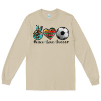 Mushroom peace love soccer Long Sleeve Tee - Artiststas