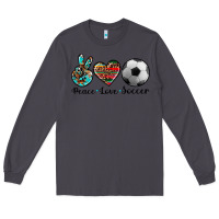 Smoke peace love soccer Long Sleeve Tee - Artiststas