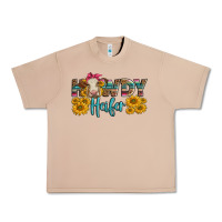 Burro Western Howdy Heifer With Charolais Cow Urban Heavy Tee - LillyAllenDesigns