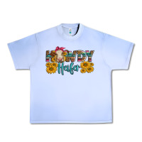 Grape Ice Western Howdy Heifer With Charolais Cow Urban Heavy Tee - LillyAllenDesigns