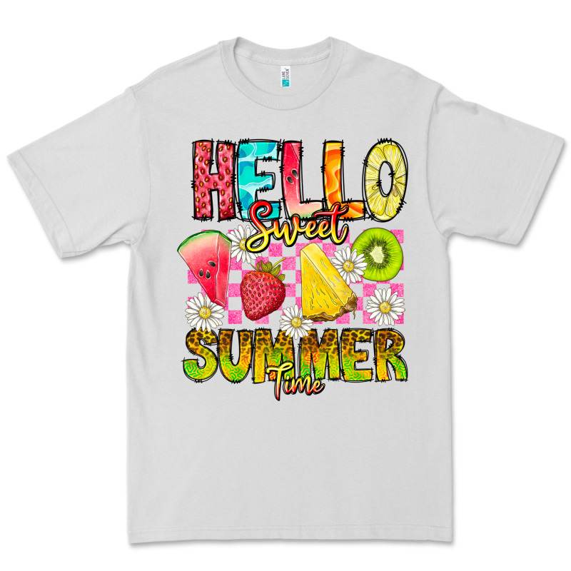 Hello Sweet Summer Time Premium Tee by CowhideDigitalArt | Teevron