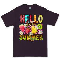 Plum Hello Sweet Summer Time Premium Tee - CowhideDigitalArt