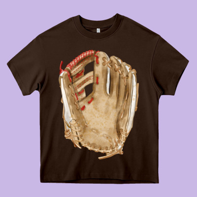 Catchers Mitt Fa Element Heavy Core Tee Designed By Fadigitalartstudio