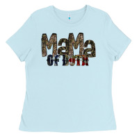 Baby Blue mama of both Ladies Tee - RacoonDesign