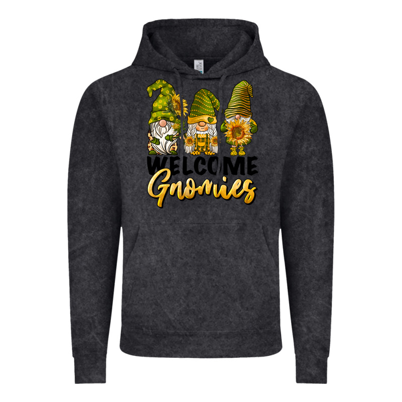 Welcome Gnomies Sunflowers Vintage Hoodie by BarkalooDesign | Teevron