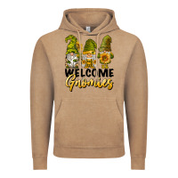 Vintage Coffee welcome gnomies sunflowers Vintage Hoodie - BarkalooDesign