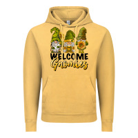 Vintage Mustard welcome gnomies sunflowers Vintage Hoodie - BarkalooDesign