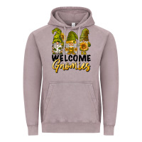 Vintage Zinc welcome gnomies sunflowers Vintage Hoodie - BarkalooDesign