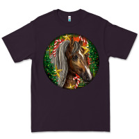 Plum Tennessee Horse Christmas Premium Tee - LillyAllenDesigns