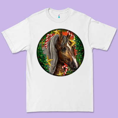 Tennessee Horse Christmas Premium Tee Designed By Lillyallendesigns