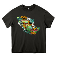 Asphalt Mexico Map Heavy Core Tee - RanaPortraitStore