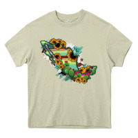 Mossy Mexico Map Heavy Core Tee - RanaPortraitStore